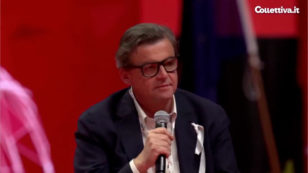 Copertina di Calenda al congresso Cgil con Schlein, Conte e Fratoianni: “Potrei governare con loro? No”. E discute con la platea che lo contesta