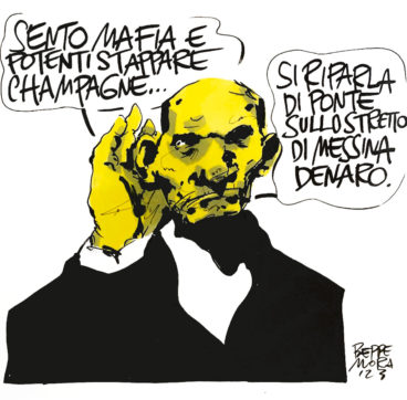 Copertina di La vignetta di Beppe Mora