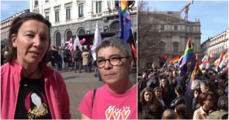 Le famiglie arcobaleno in piazza a Milano: “Per il governo i nostri figli non esistono più”. Sul palco anche Sala: “Sono con voi”. Il videoracconto