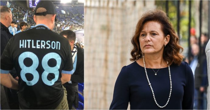 Il tifoso della Lazio con la maglia di “Hitlerson”, la presidente della comunità ebraica: “Possibile che facciano finta di nulla?”