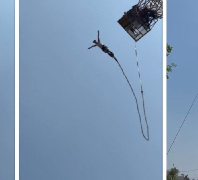 La corda si spezza durante il salto con il bungee jumping, lui sopravvive e va su tutte le furie: “Ho rischiato la vita e mi danno 270 euro di risarcimento”