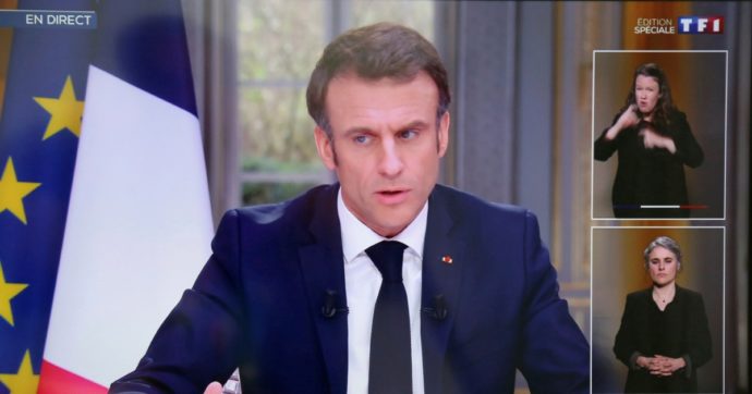 Macron show tv, i sindacati:  “Ci prende tutti per cretini”