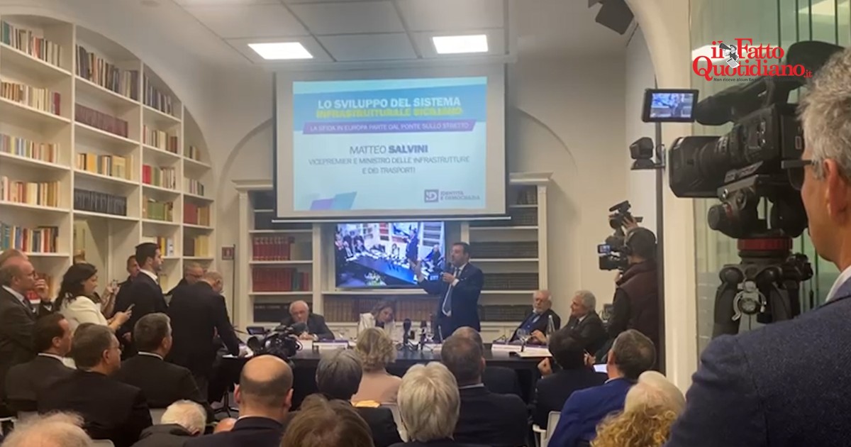 Salvini presenta il ponte sullo stretto di Messina come la “principale cura antimafia per la Sicilia e la Calabria” – Video