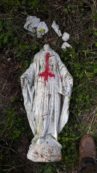 Copertina di Una statua della Madonna decapitata e imbrattata a Loano nel Savonese
