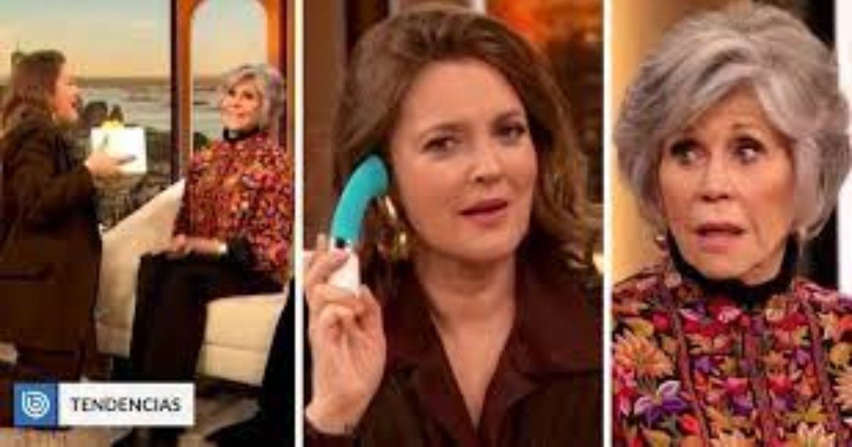 Jane Fonda regala un sex toy in diretta a Drew Barrymore: “Vedessi cosa c’è nel primo cassetto del mio comò…impazziresti”