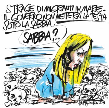 Copertina di La vignetta di Beppe Mora