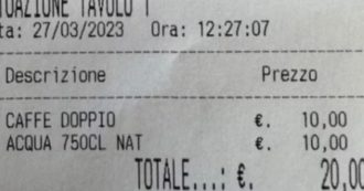 Copertina di 20 euro per una bottiglia d’acqua e un caffè sul Lago di Como: “Ma dove siamo? A Capri?”. La replica del titolare: “Chi non se lo può permettere può andare da un’altra parte”