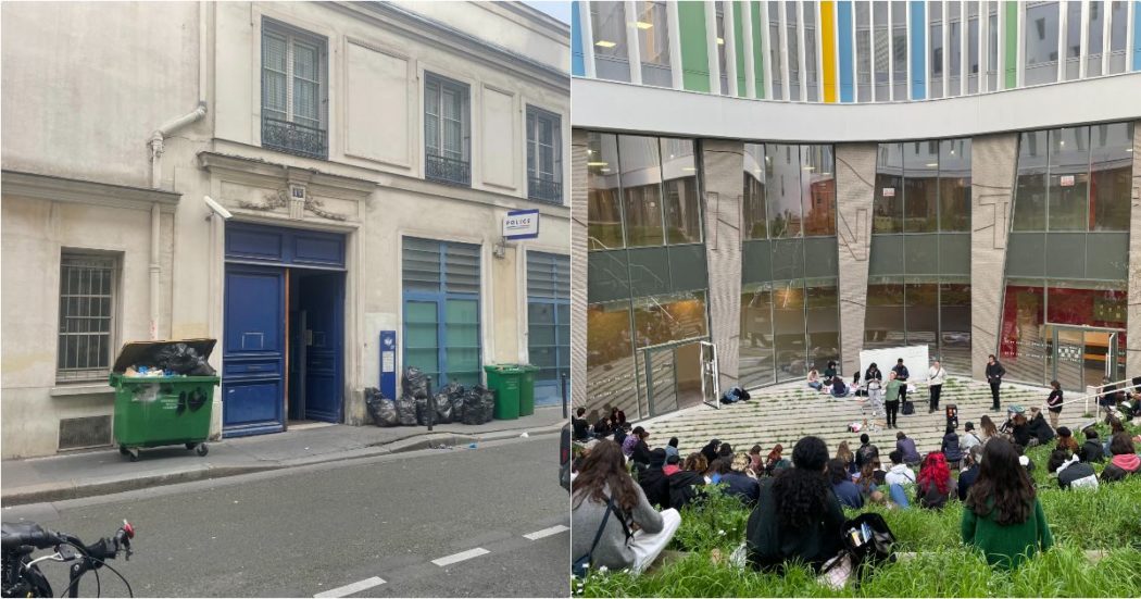 Parigi, il presidio di prof e genitori per l’arresto di due 15enni dopo lo sciopero al liceo: “La polizia ci fa paura. Ma più reprimono e più siamo uniti”