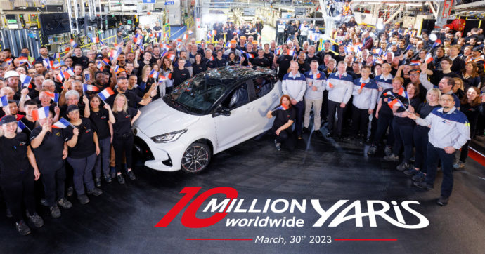 Toyota Yaris, lo stabilimento di Valenciennes festeggia i 10 milioni di esemplari venduti