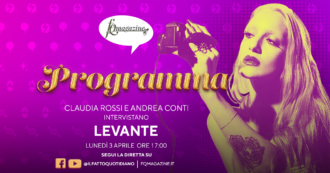 Copertina di Levante: ”Leggera come una piuma con mia figlia in grembo” in diretta con Claudia Rossi e Andrea Conti