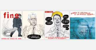 Copertina di Colti sul “Fatto”. 14 anni di vignette satiriche