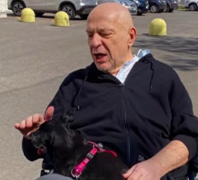 Platinette riabbraccia la sua cagnolina Kiri fuori dall’ospedale: il commovente video