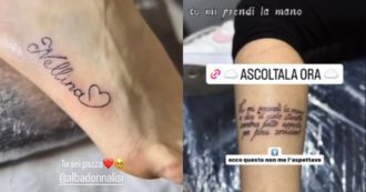 Copertina di Edoardo Donnamaria, l’appello ai fan che si fanno i tatuaggi in onore dei Donnalisi: “Non fatelo, pensateci sempre 150 volte prima di tatuarvi”