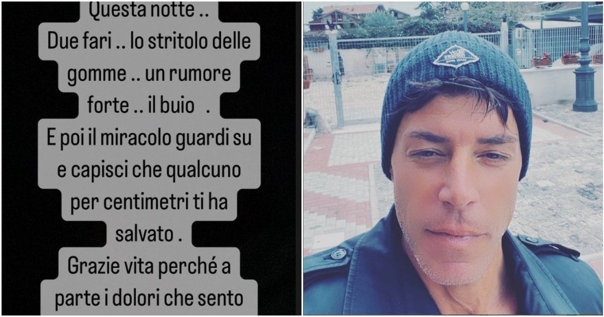 Uomini e Donne, Diego Tavani coinvolto in un incidente: “Due fari… lo stritolo delle gomme… un rumore forte… il buio. Sono vivo per miracolo”