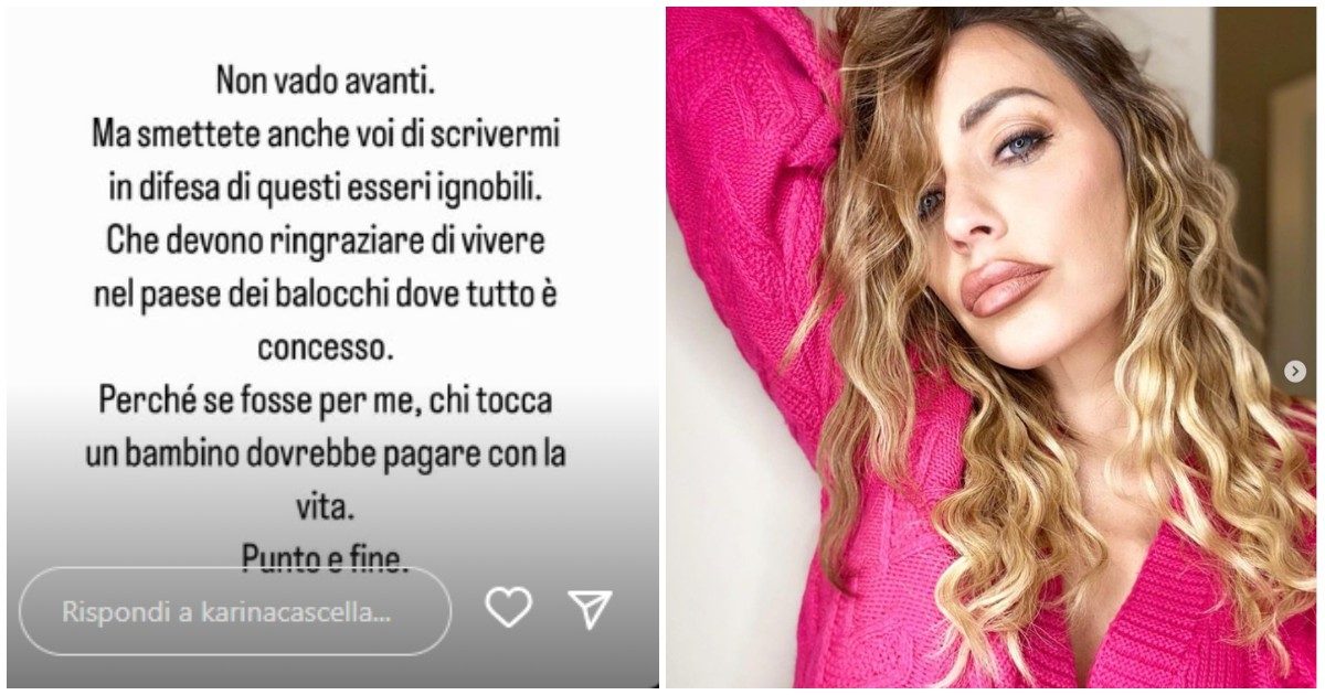 Karina Cascella: “I preti? Esseri ignobili. Mia figlia non ha fatto catechismo perché non mi fidavo. Quell’ambiente mi terrorizzava”