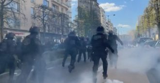 Copertina di Riforma pensioni in Francia, a Rennes sabato pomeriggio lacrimogeni e cannoni ad acqua contro manifestanti