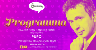 Copertina di Pupo: “Vi racconto il rapporto tra me e mia figlia in musica”. Martedì 18 aprile alle 15 in diretta con Claudia Rossi e Andrea Conti