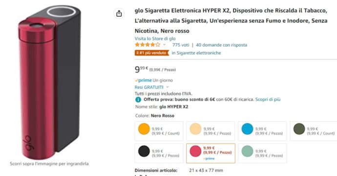 Istruttoria Antitrust su Bat Italia e Amazon: “Pubblicità ingannevole sulle sigarette elettroniche e i rischi per la salute”