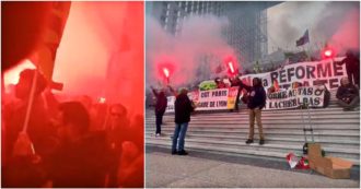 Copertina di Francia, manifestanti fanno irruzione nella Borsa di Parigi. Oggi Macron a Ganges tra imponenti misure di sicurezza