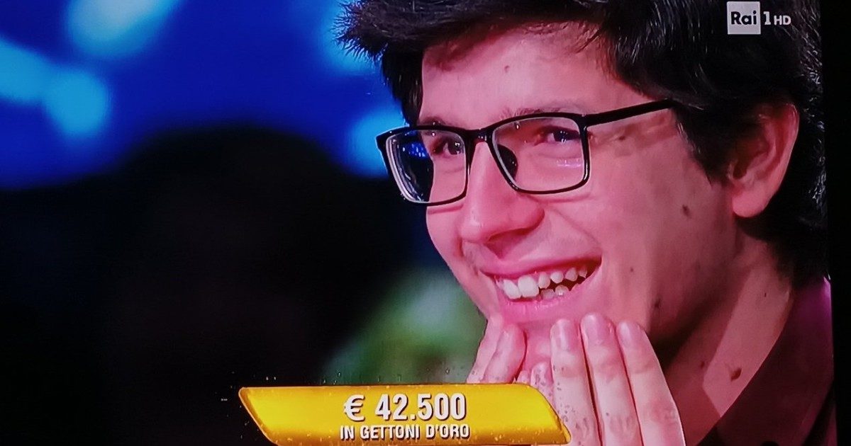 L’Eredità, il campione Giacomo Candoni è il “mago” della “ghigliottina”: ha già portato a casa un bottino da 188mila euro