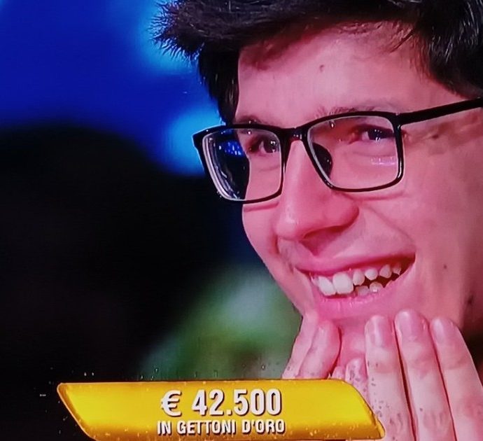 L’Eredità, il campione Giacomo Candoni è il “mago” della “ghigliottina”: ha già portato a casa un bottino da 188mila euro