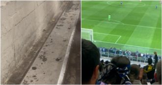 Copertina di Inter-Benfica, San Siro trema per l’esultanza dei tifosi: il video girato nella curva mostra le crepe del Meazza