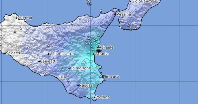 Terremoto Catania, scossa di magnitudo 4.4. Epicentro al largo della costa di Aci Castello