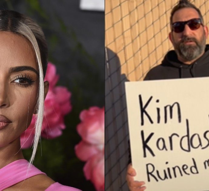 “Kim Kardashian mi ha rovinato la vita”: la storia dell’uomo che vive in auto e dà la colpa alla diva