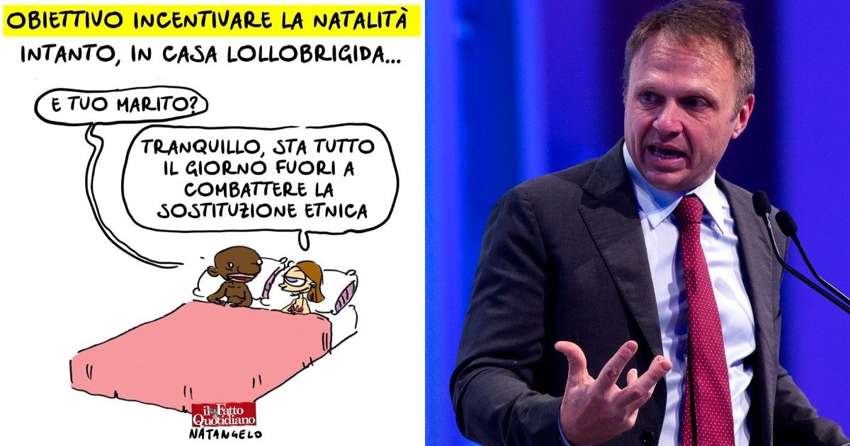 Vignetta su Lollobrigida: la libertà di satira non piace ai giornali. Da “barbarie” a “è contro Arianna Meloni”, ecco chi si schiera con il potere