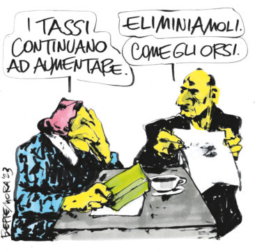 Copertina di La vignetta di Beppe Mora