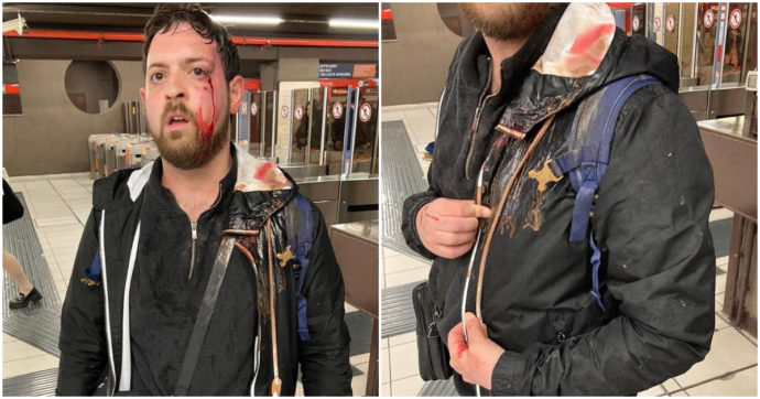 Milano, il presidente del “Comitato sicurezza” Matthia Pezzoni aggredito in metro durante la “ronda” anti-borseggiatori