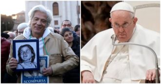 Copertina di Emanuela Orlandi, papa Francesco: “Le accuse a Wojtyla? Una cretinata che hanno fatto”