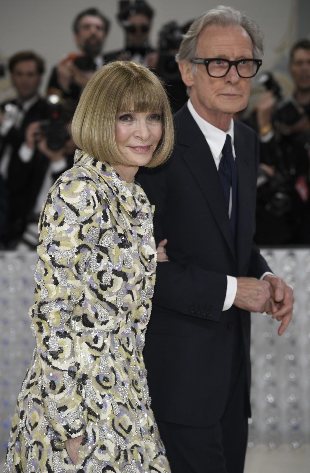 Anna Wintour, left, and Bill Nighy attend The Metropolitan Museum of Art’s Costume Institute benefit gala celebrating the opening of the “Karl Lagerfeld: A Line of Beauty” exhibition on Monday, May 1, 2023, in New York. (Photo by Evan Agostini/Invision/AP)

Associated Press/LaPresse
Only Italy and Spain