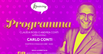 Copertina di Carlo Conti: “Dopo sei anni con I Migliori Anni per viaggiare nella memoria” in diretta alle 18 con Claudia Rossi e Andrea Conti