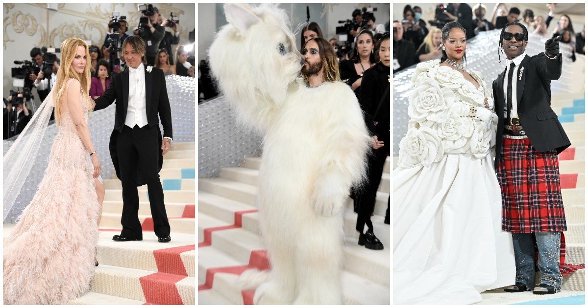 Met Gala 2023, tutti i look: Jared Leto si presenta vestito da Choupette, Nicole Kidman come nell’iconica pubblicità. Serena Williams e Rihanna con il pancione – FOTO