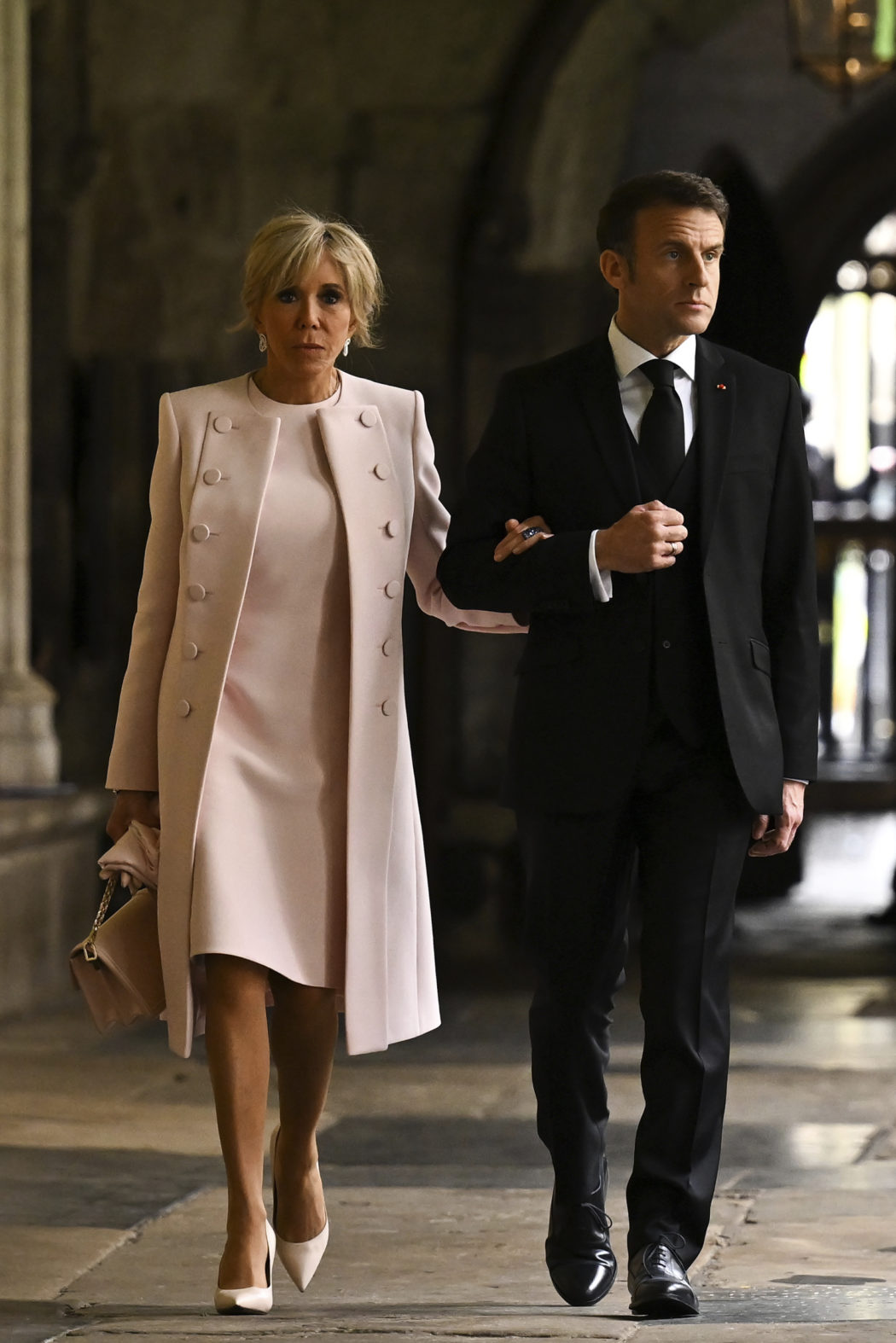 French President Emmanuel Macron and Brigitte Macron