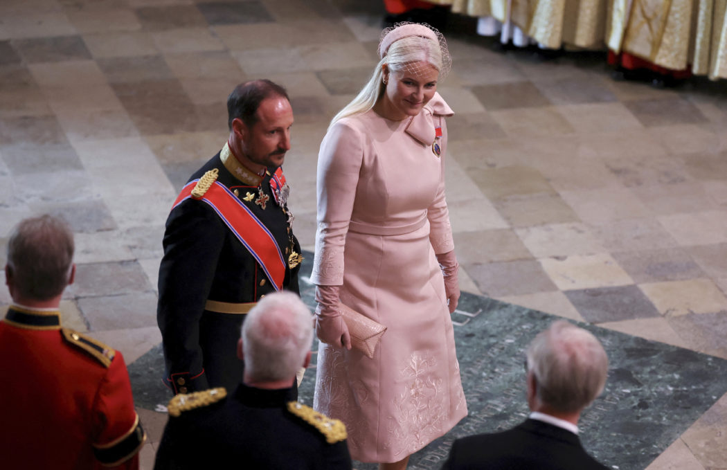 Norway’s Crown Prince Haakon and Crown Princess Mette-Marit arrive to attend Britain’s King Charles III and Queen Consort Camilla’s coronation ceremony, at Westminster Abbey, in London, Saturday, May 6, 2023. (Phil Noble/Pool Photo via AP)