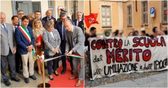 Valditara contestato a Pavia: gli studenti contro la visita del ministro. “No alla scuola del merito, dell’umiliazione e dell’ipocrisia”