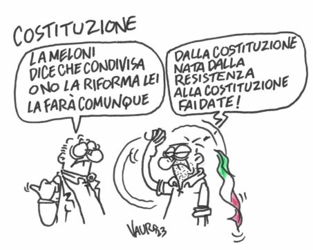 Copertina di La vignetta di Vauro