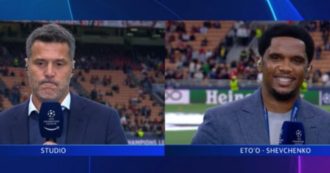 Copertina di Milan-Inter, Julio Cesar si commuove parlando con Samuel Eto’o: “Ti amo”