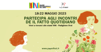 Copertina di Paper First, la casa editrice del Fatto Quotidiano al Salone Internazionale del Libro di Torino 2023
