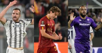 Copertina di Juve salva in extremis, Roma di corto muso, Fiorentina beffata: cosa è successo nel giovedì europeo