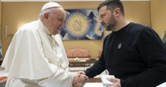 The Pope and Zelensky talk about peace, then the closure of the Ukrainian president arrives: 