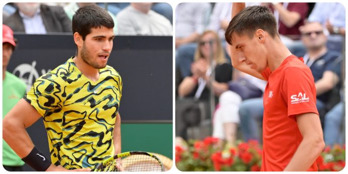Incredibile a Roma, il favorito Carlos Alcaraz eliminato al terzo turno da Fabian Marozsan