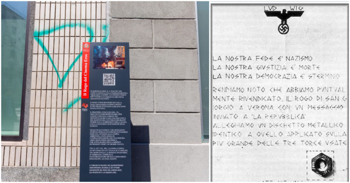 Milano ricorda il rogo “dimenticato” del cinema Eros: un totem nel luogo in cui i neonazisti di Ludwig uccisero sei persone