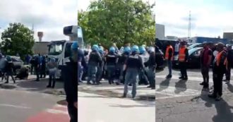 Copertina di Milano, ancora tensione davanti al deposito della Coop di Pieve Emanuele: i lavoratori da 12 giorni in sciopero per avere aumenti salariali e ticket