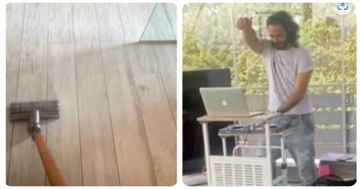 Laura Chiatti passa l’aspirapolvere e il marito suona:”Tranquilli, ci diamo il cambio”