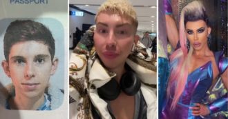Copertina di Irriconoscibile per i troppi “ritocchini”, la drag queen Tomi Grainger bloccata in aeroporto: “Scambiato per un criminale, un incubo”