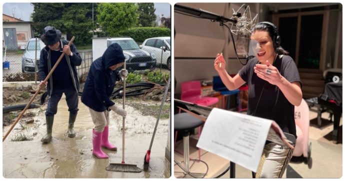 I genitori di Laura Pausini spalano il fango dopo l’alluvione in Emilia-Romagna: “Ci avete insegnato a non arrenderci mai”