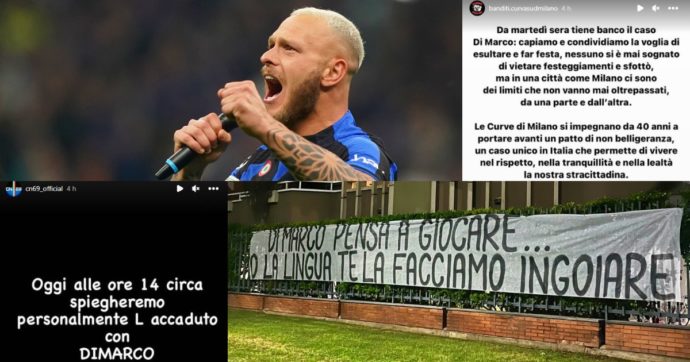 Caso Dimarco, le scuse del calciatore dopo le minacce e l’alleanza tra ultras di Inter e Milan. La Curva Nord: “Gli spiegheremo l’accaduto”